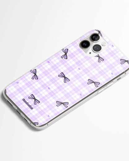 Purple Ribbon Doodles Phone Cover