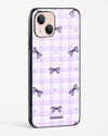 Purple Puff Bow Glossy Phone Cover