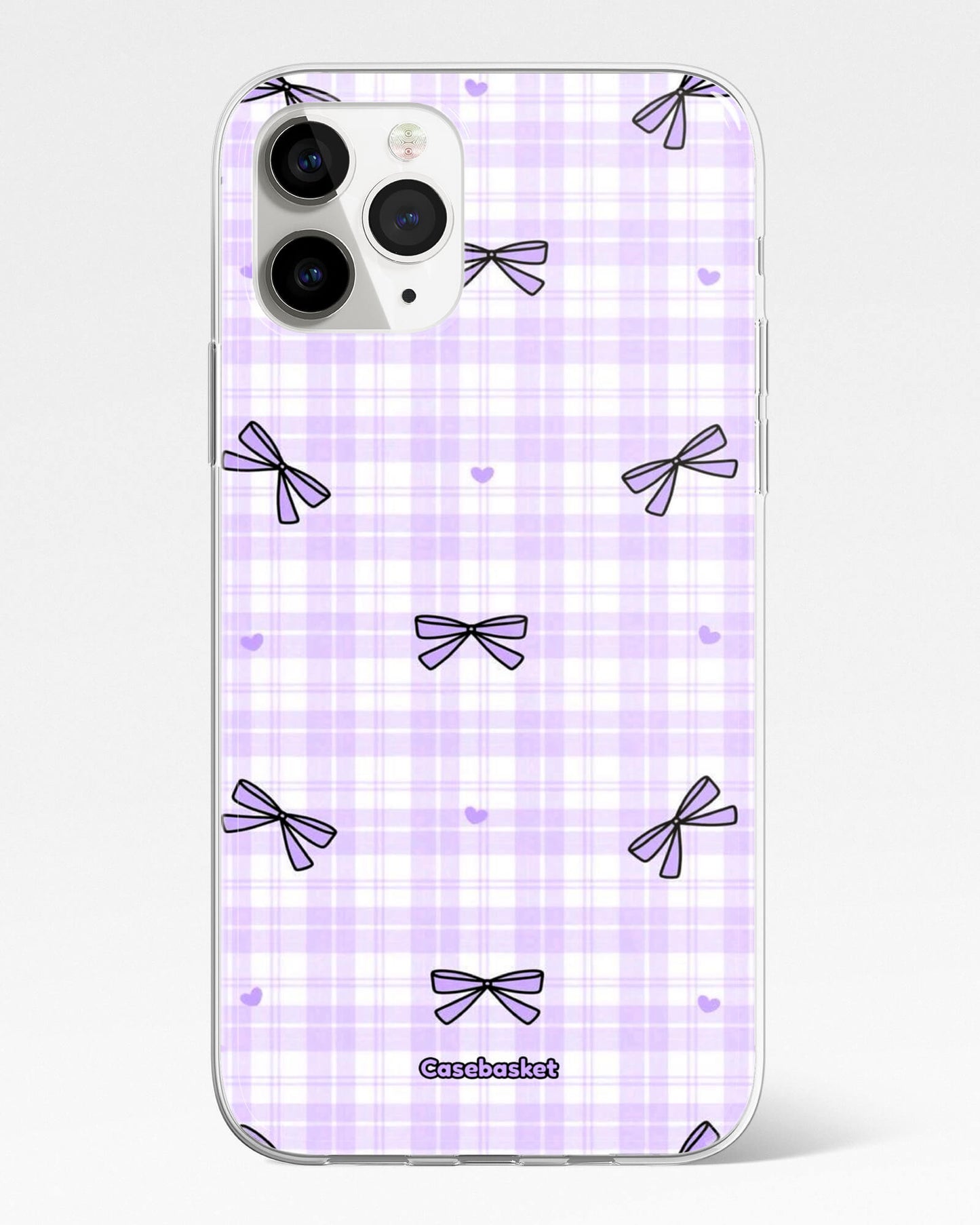 Purple Ribbon Doodles Phone Cover