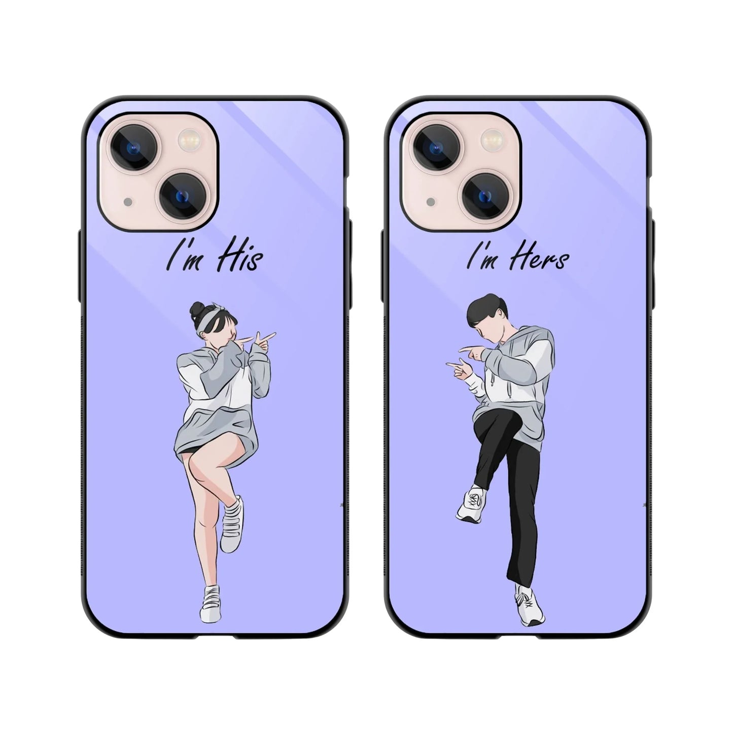 His Her Couple Phone Cover