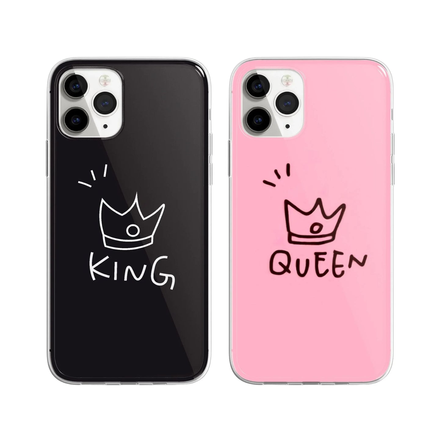 King Queen Couple Phone Cover