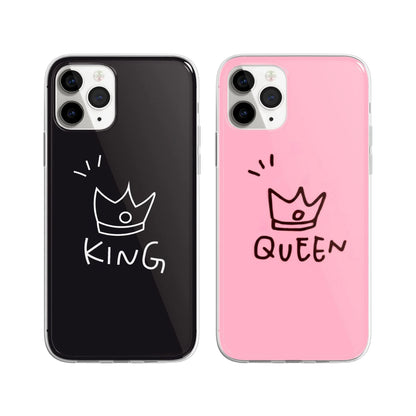 King Queen Couple Phone Cover