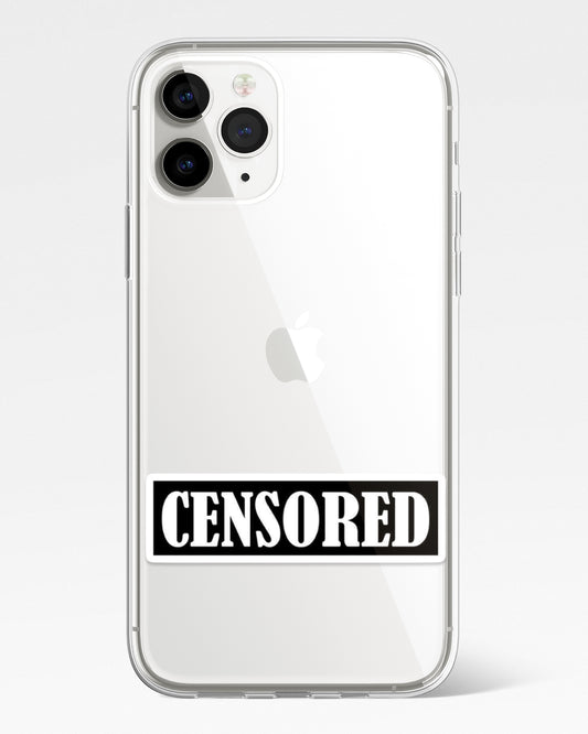 Censored Mode Meme Transparent Phone Cover