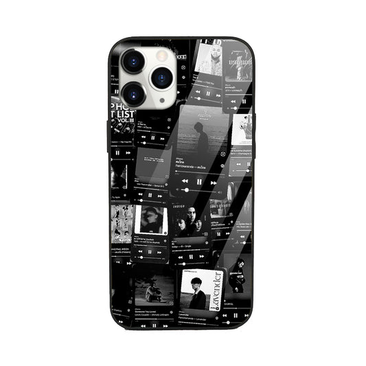 Blackout Player Aesthetic Glass Phone Cover