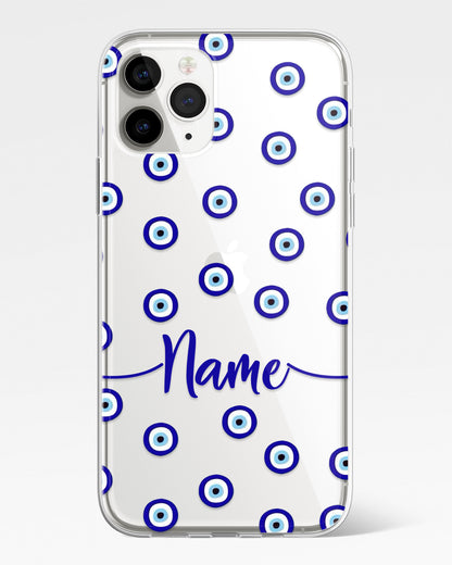 Evil Eye Shield Transparent Silicone Phone Cover
