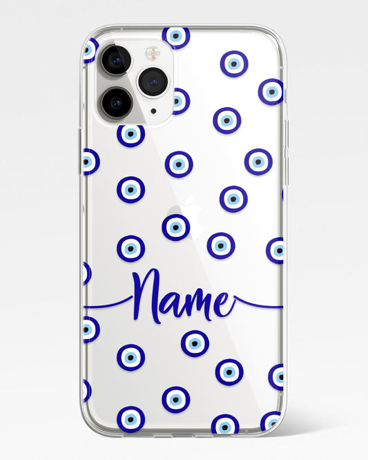 Evil Eye Shield Transparent Silicone Phone Cover