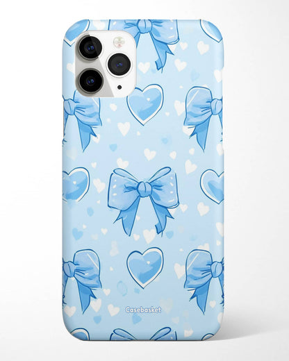 Dreamy Blue Bow Hearts Phone Cover