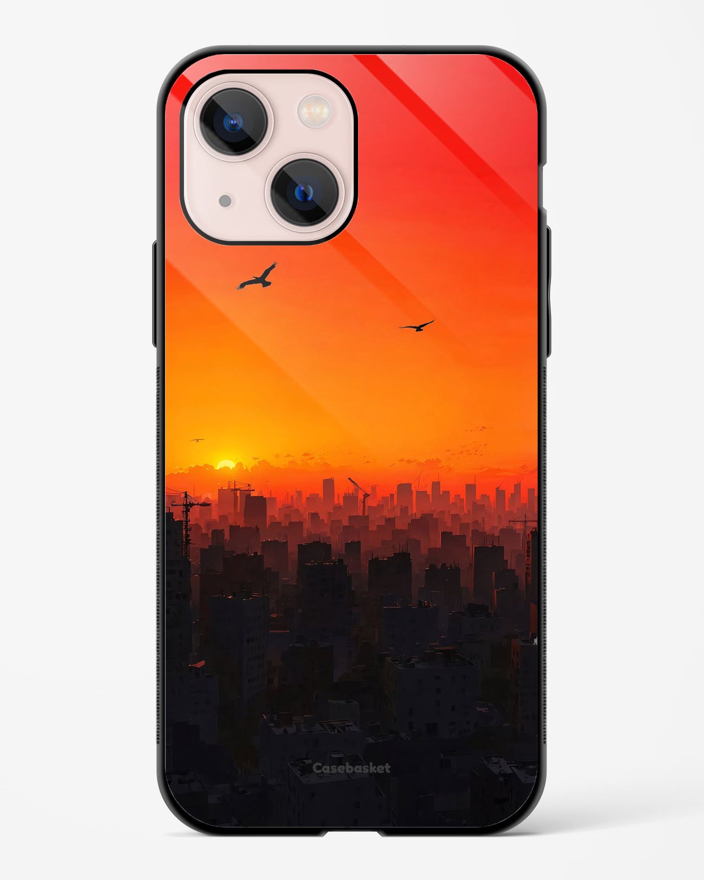 Amber Skyline Glossy Phone Cover