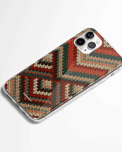 Woollen Knit Print Phone Cover