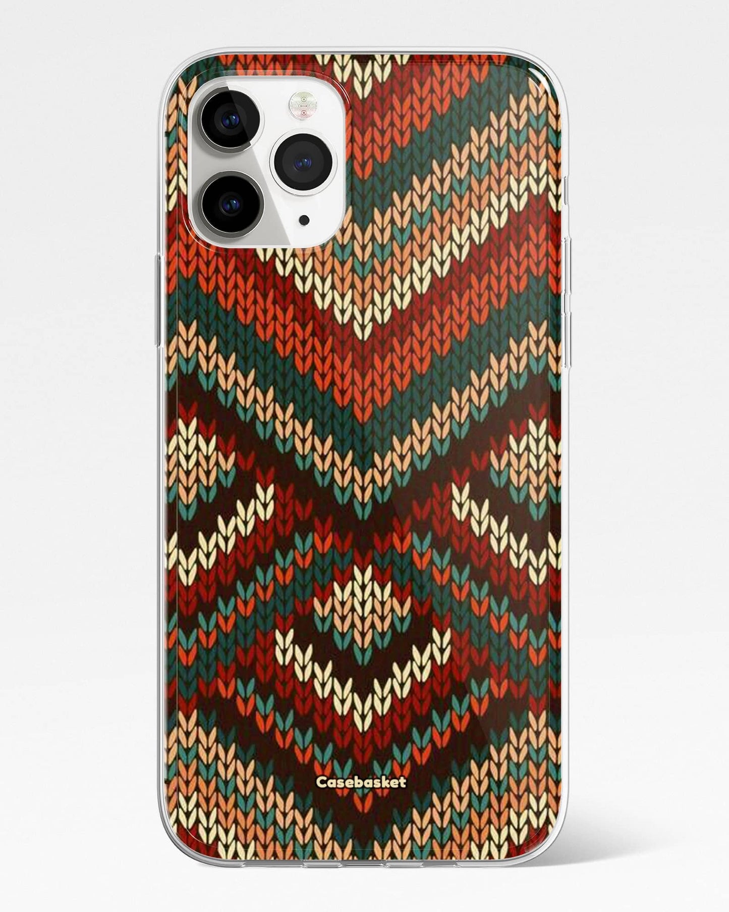 Woollen Knit Print Phone Cover