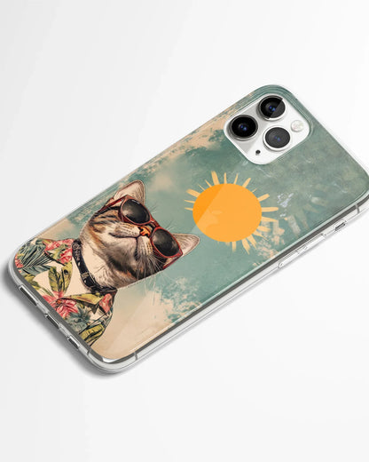 Sunny Vibes Cat Phone Cover