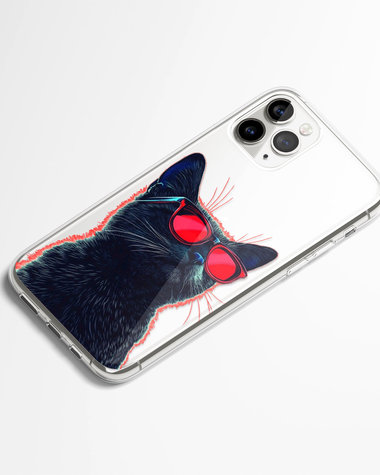 Too Cool Cat Transparent Phone Cover