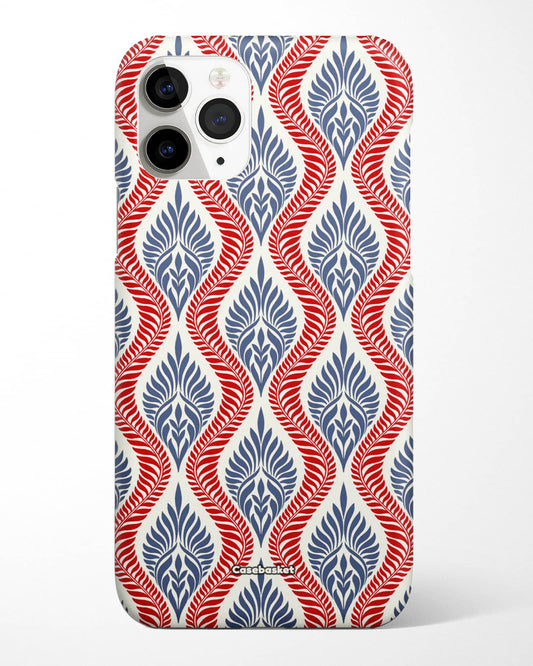 Red Blue Motif Print Phone Cover
