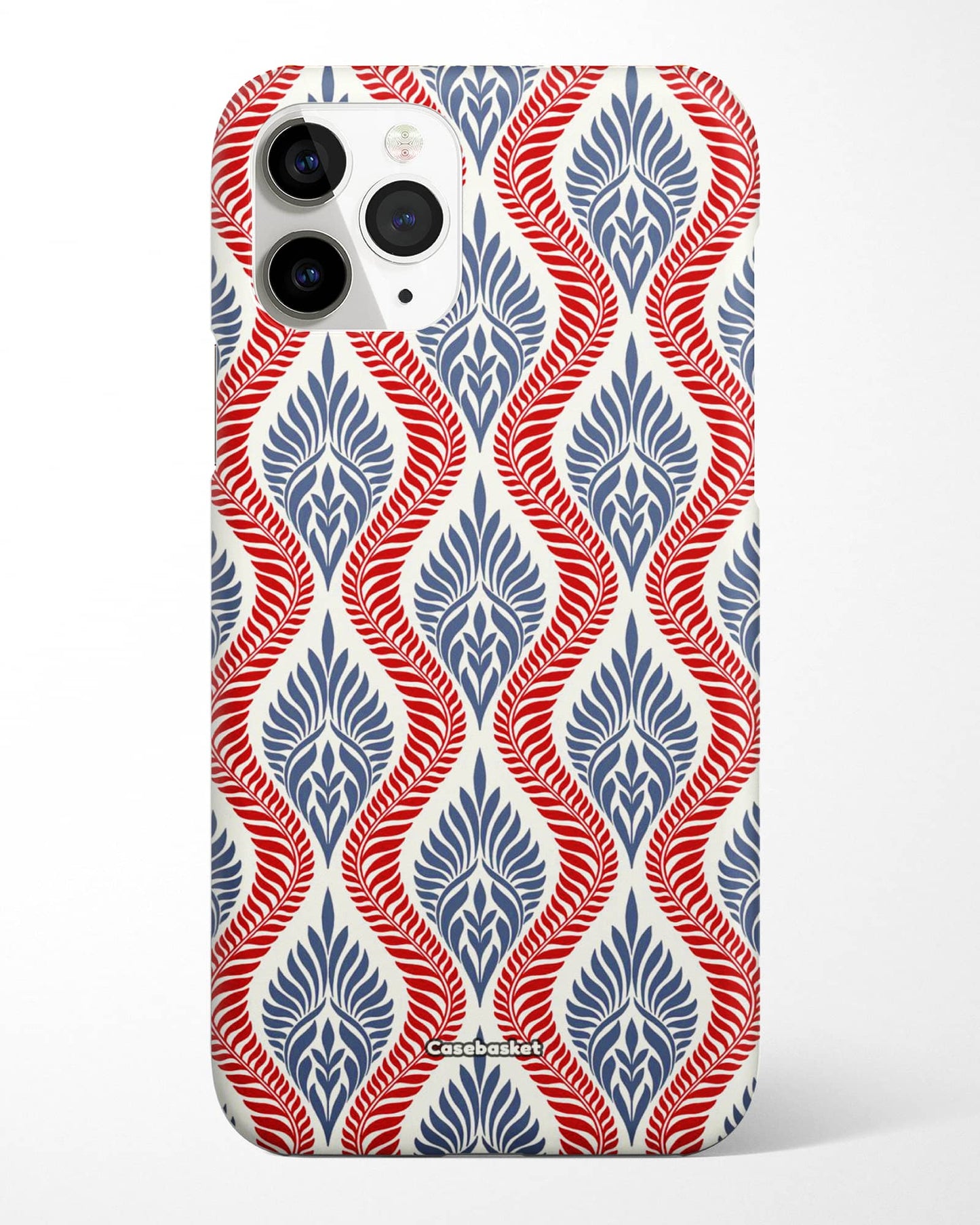 Red Blue Motif Print Phone Cover