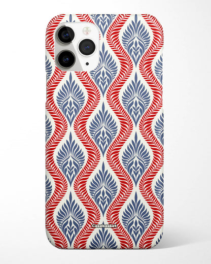 Red Blue Motif Print Phone Cover