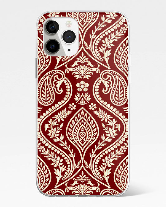 Maroon Floral Paisley Phone Cover