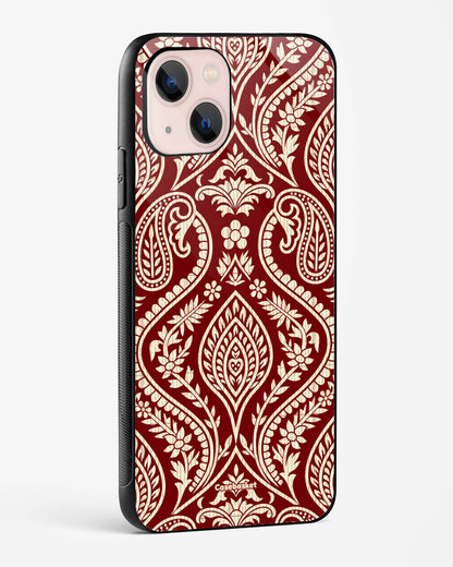 Maroon Floral Paisley Phone Cover