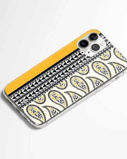 Mustard Paisley Print Phone Cover