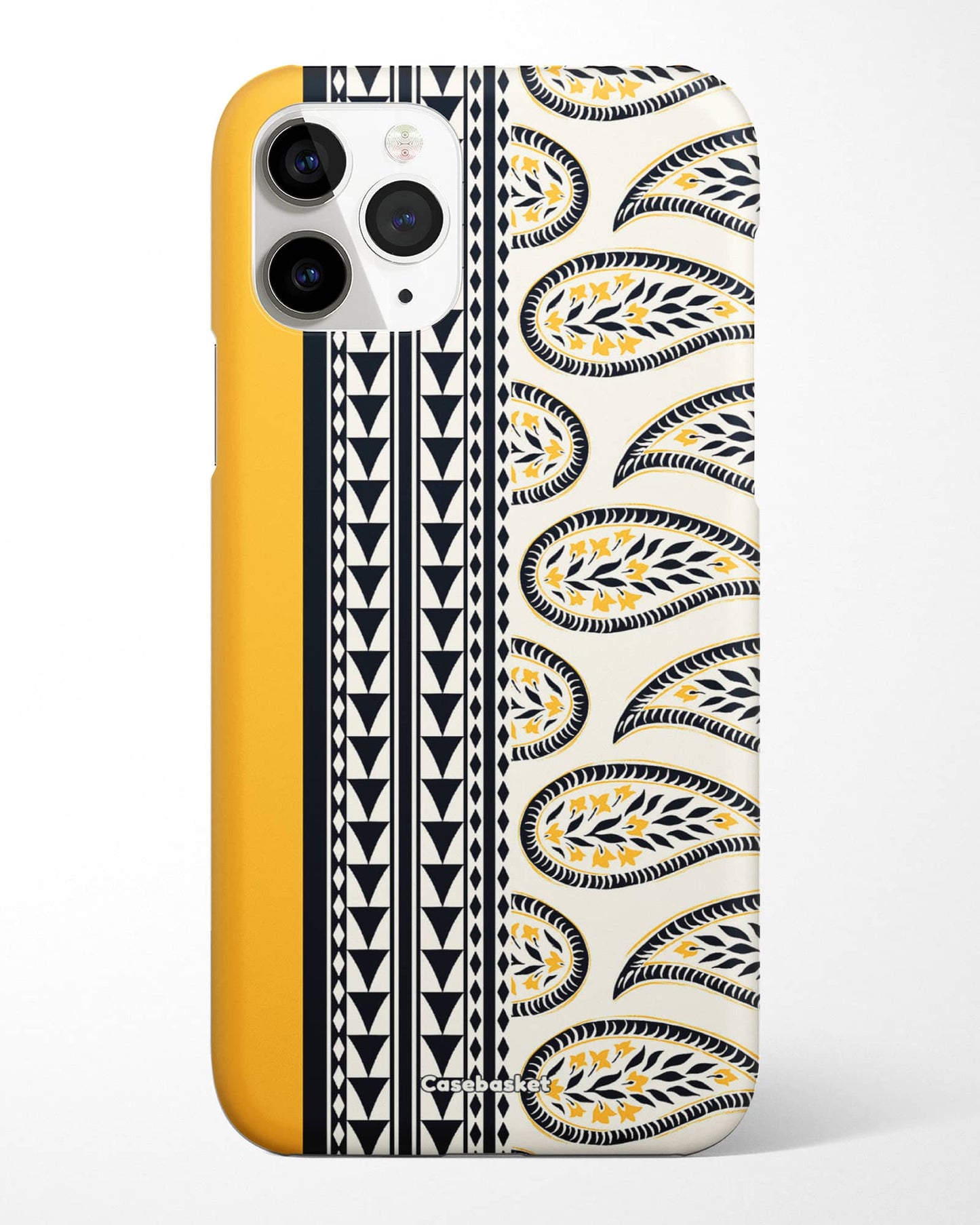 Mustard Paisley Print Phone Cover