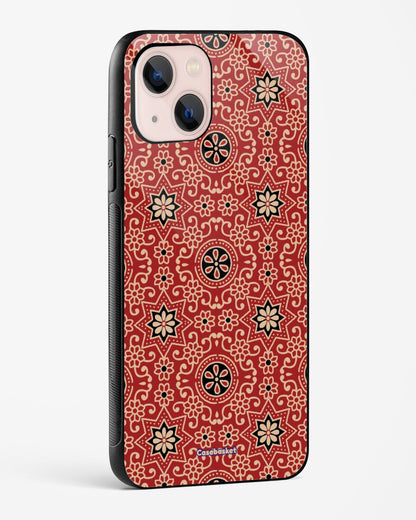 Red Block Bloom Glossy Phone Cover
