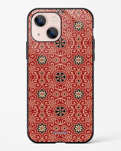 Red Block Bloom Glossy Phone Cover
