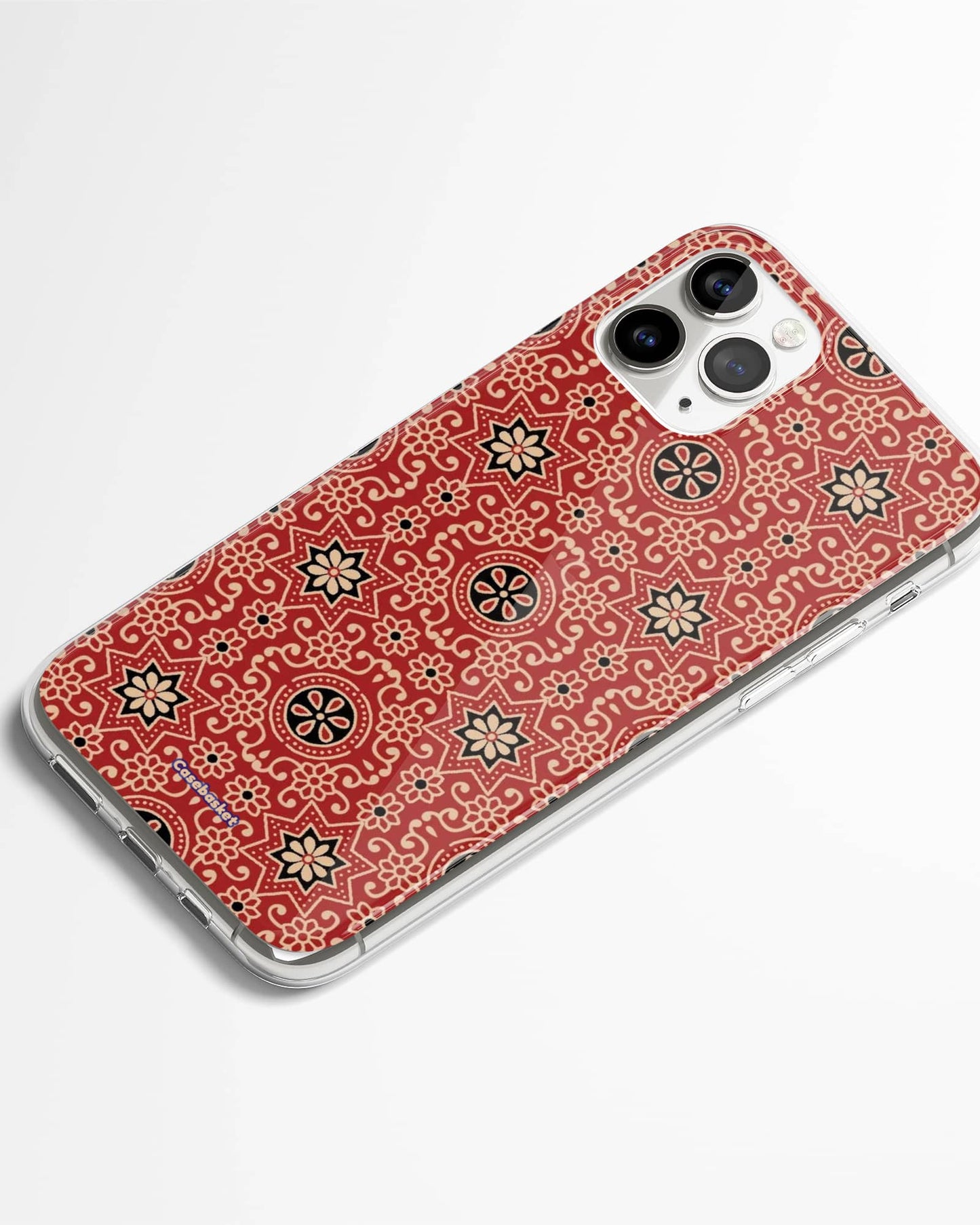 Ajrakh Star Print Phone Cover