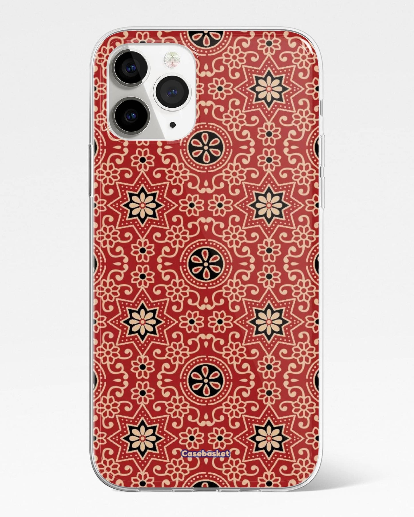 Ajrakh Star Print Phone Cover