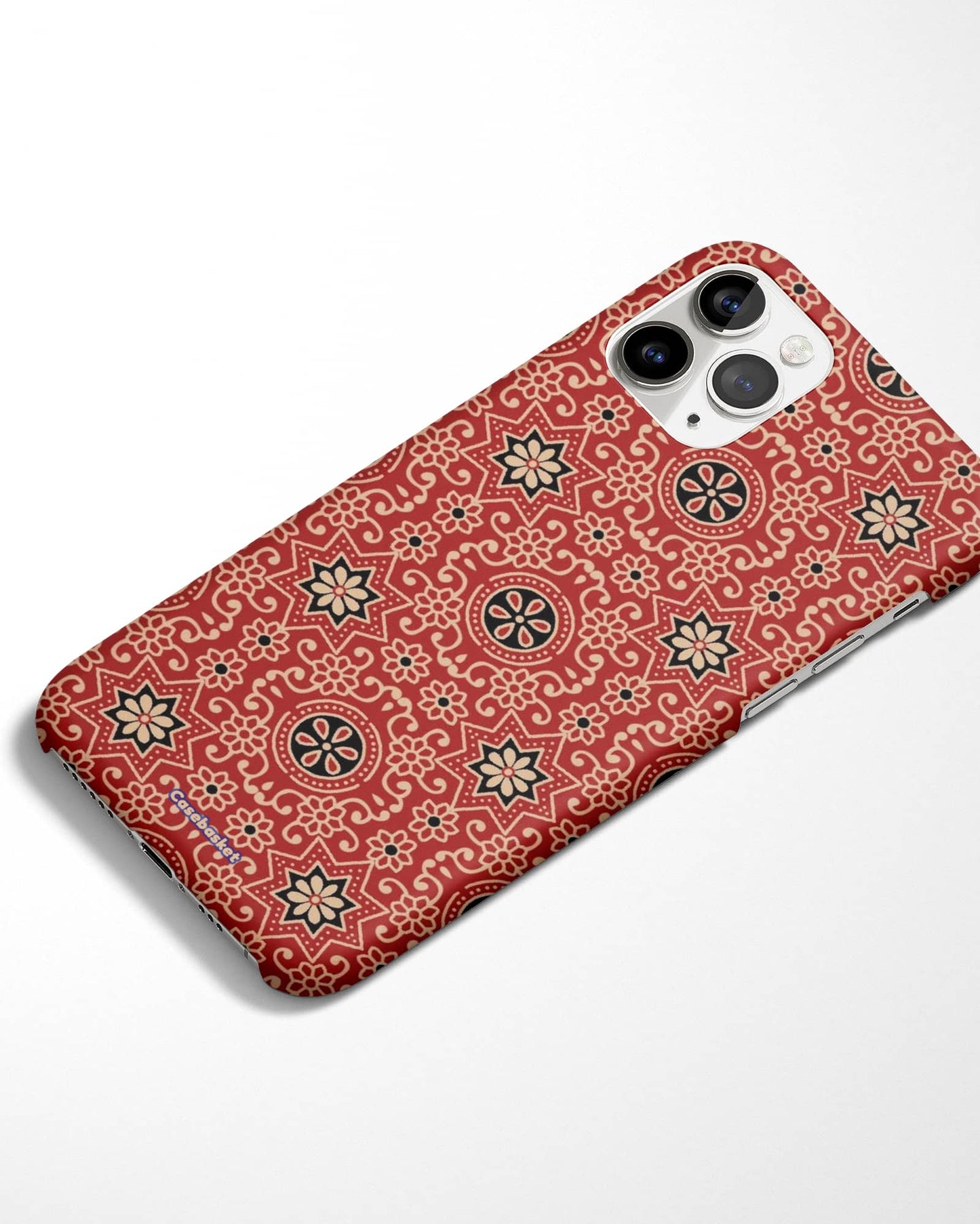 Ajrakh Star Print Phone Cover