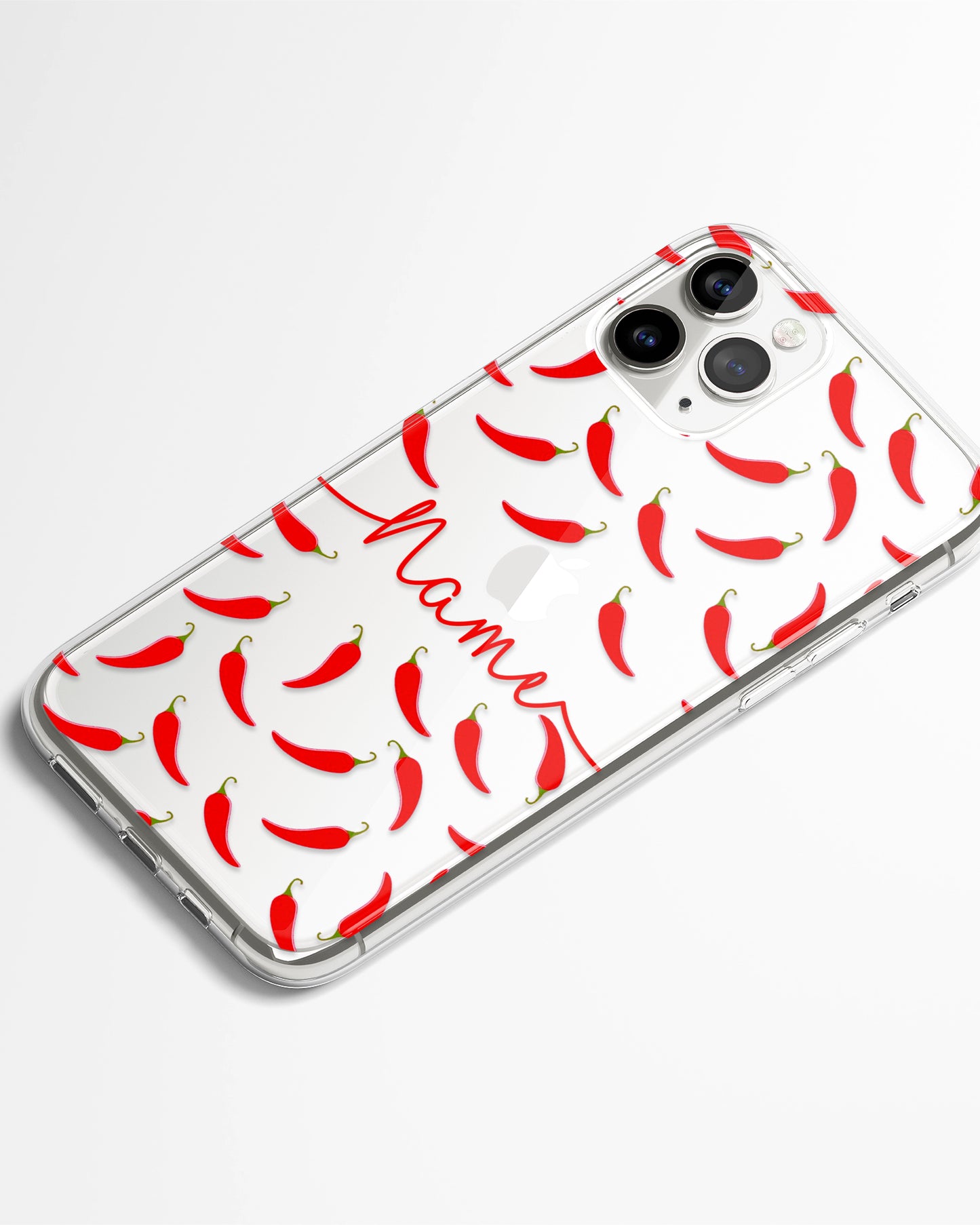 Spicy Name Transparent Silicone Phone Cover