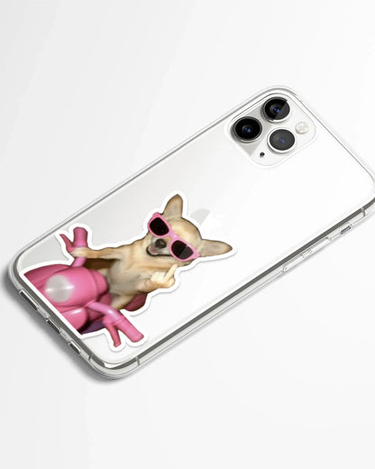 Savage Pup Ride Meme Transparent Phone Cover