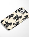 Midnight Bow Elegance Phone Cover