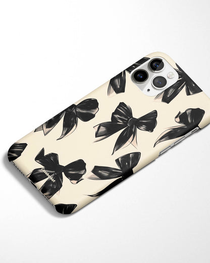 Midnight Bow Elegance Phone Cover