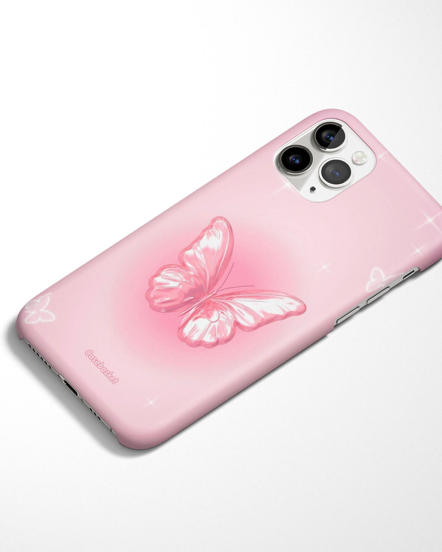 Pink Butterfly Glow Phone Cover