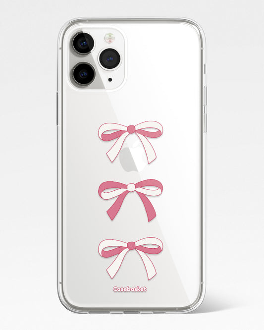 Pink Ribbon Trio Silicone Phone Cover