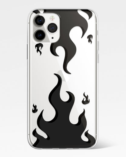 Shadow Flame Transparent Silicone Phone Cover