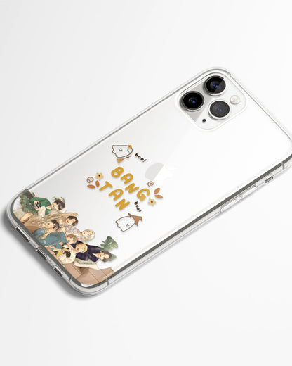 Cozy Boo Bangtan Transparent Phone Cover