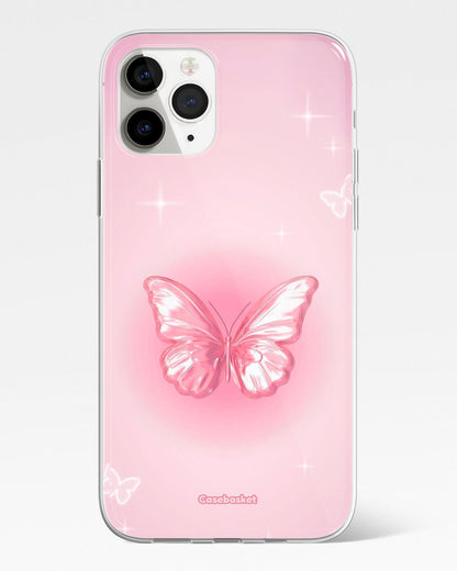 Pink Butterfly Glow Phone Cover