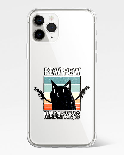 Bang Bang Meow Transparent Silicone Phone Cover