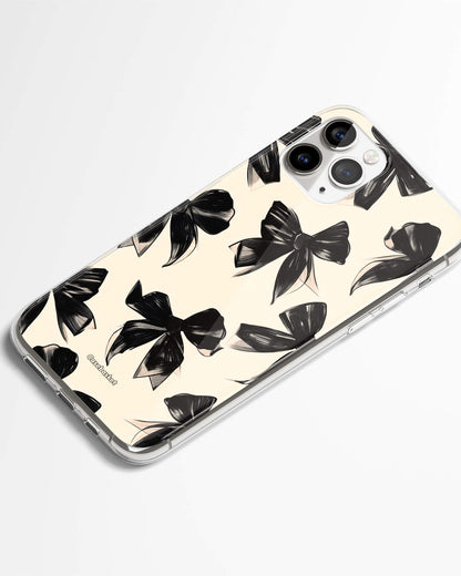 Midnight Bow Elegance Phone Cover