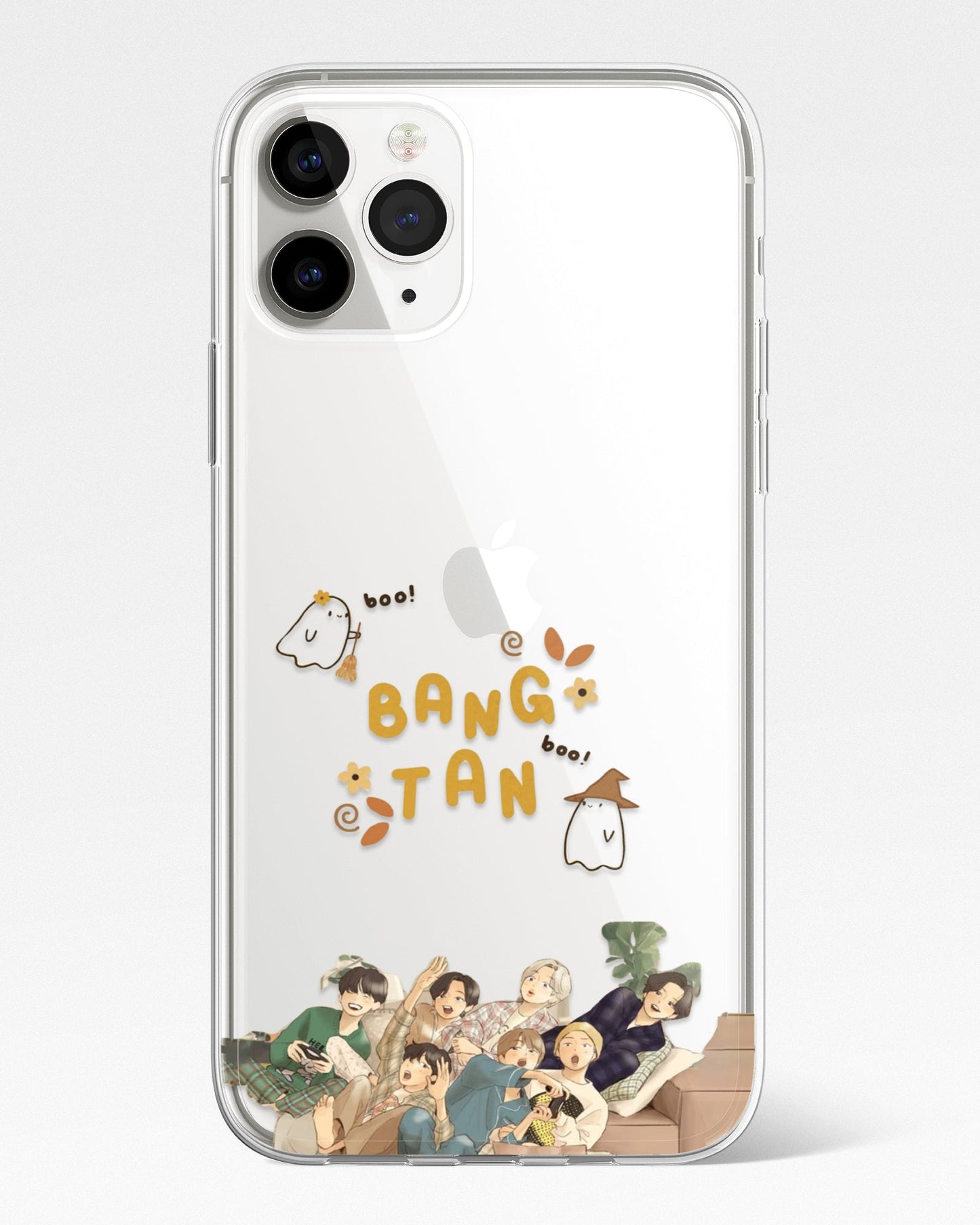 Cozy Boo Bangtan Transparent Phone Cover