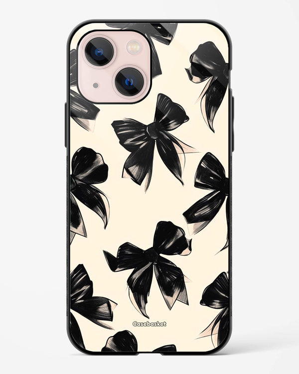 Classic Black Bow Glossy Phone Cover