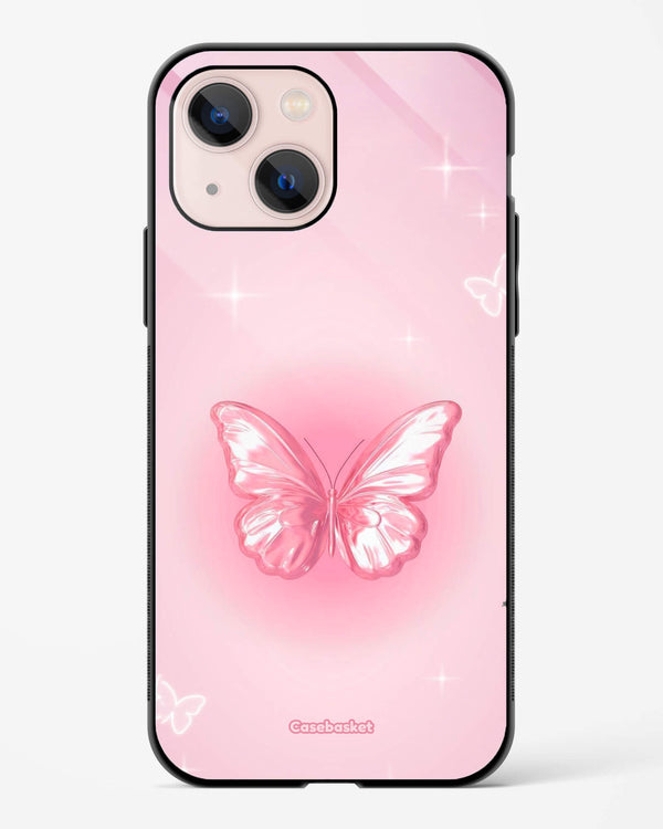 Blush Flutterfly Glossy Phone Cover