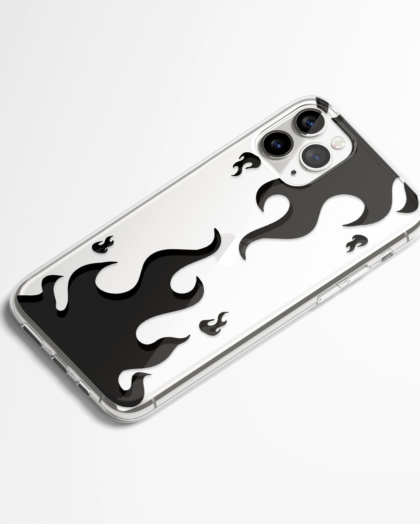 Shadow Flame Transparent Silicone Phone Cover