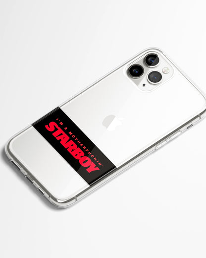 Born to Shine Transparent  Silicone Phone Cover