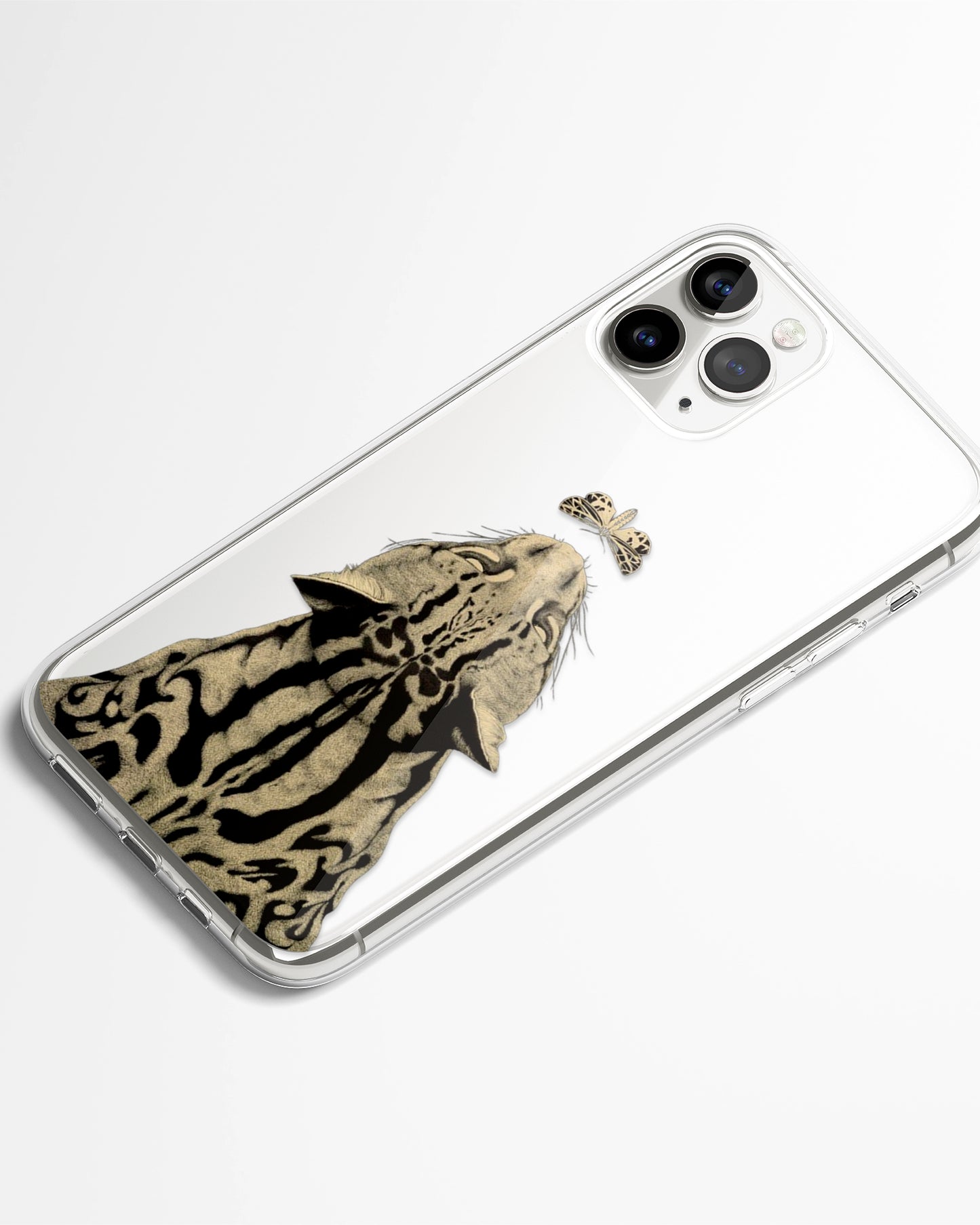 Crowned Instinct Transparent  Silicone Phone Cover