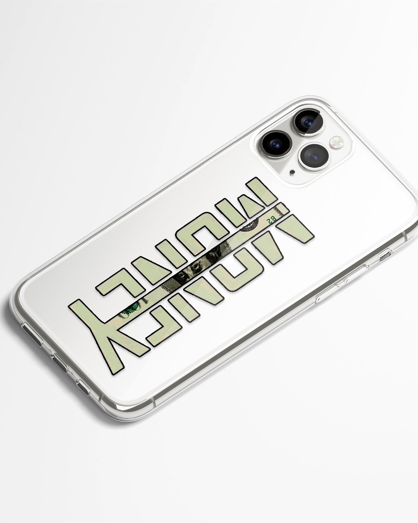 Money Talks Transparent Silicone Phone Cover
