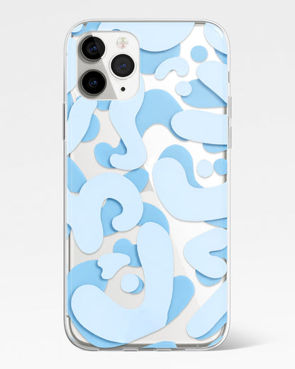 Blue Serenity Transparent Phone Cover