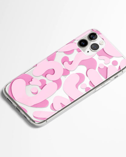 Cotton Candy Bloom Transparent Phone Cover