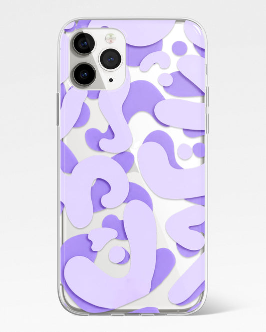 Soft Violet Transparent Phone Cover
