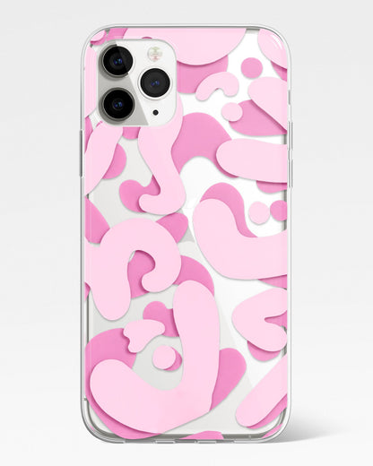 Cotton Candy Bloom Transparent Phone Cover
